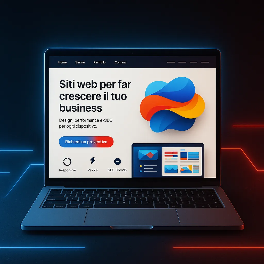 il sito si adatta perfettamente alla dimensione dello schermo del desktop